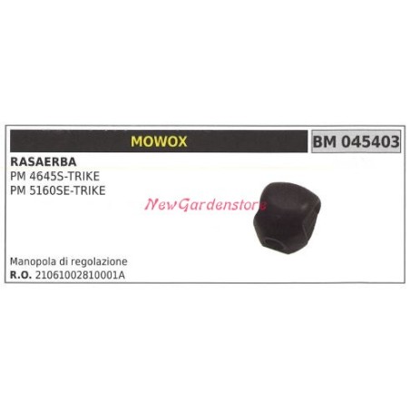 Bouton de réglage MOWOX tondeuse PM 4645S TRIKE 045403 Pignons Roue