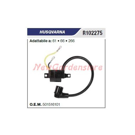 Bobina di accensione HUSQVARNA motosega 61 66 266 R102275 | Newgardenstore.eu