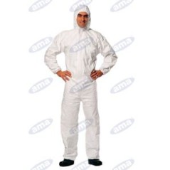 CAT III white AMA polypropylene overall