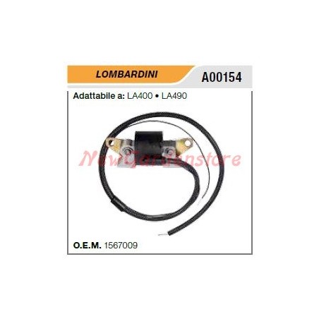 Ignition coil LOMBARDINI motorhoe LA400 490 A00154 | Newgardenstore.eu