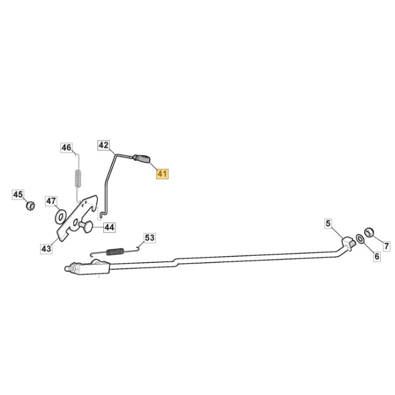 ORIGINAL STIGA Rasentraktor Bremsknopf 1330m - 1430m 125394509/1