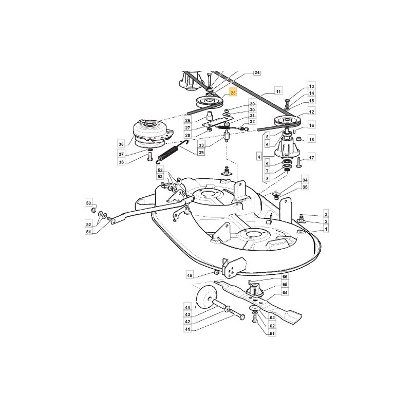 Polea plana de tractor de césped modelos C98HB C108G 125601586/0 STIGA