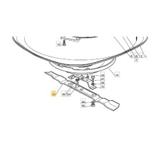 ORIGINAL STIGA lawn tractor mulching blade 2500sv - 63yv 184109504/0 | Newgardenstore.eu