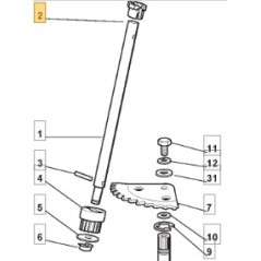 Boccola sterzo trattorino tagliaerba modelli 1228H 1228M 325038004/0 STIGA | Newgardenstore.eu