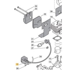 Bobina elettronica decespugliatore modelli BL260H SBL260H 118801574/0 STIGA | Newgardenstore.eu