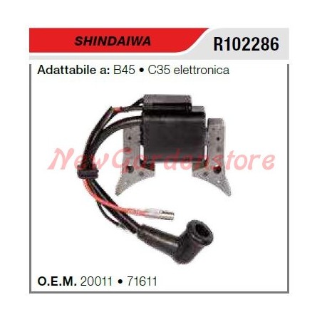 SHINDAIWA brushcutter ignition coil B45 C35 R102286 | Newgardenstore.eu