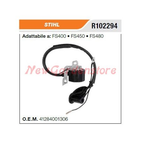 Bobina di accensione STIHL decespugliatore FS400 450 480 41284001306 compatibile | Newgardenstore.eu