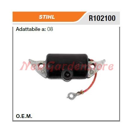 Bobina di accensione STIHL motosega 08 R102100 | Newgardenstore.eu