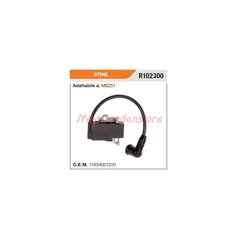 Bobine d'allumage pour tronçonneuse STIHL MS251 R102300