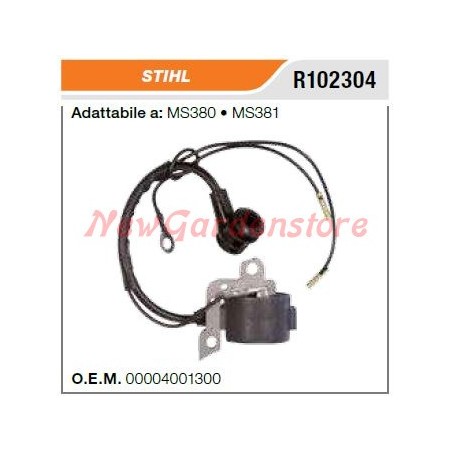STIHL MS380 chainsaw ignition coil 381 R102304 | Newgardenstore.eu