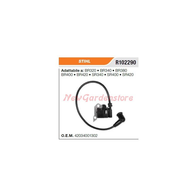 Zündspule STIHL Gebläse BR320 340 380 400 R102290 4203-400-1302