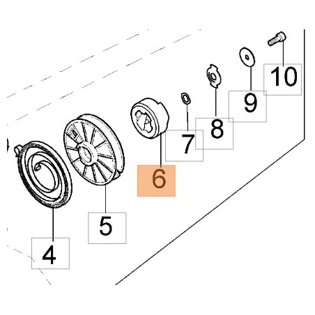 Motor pump blower pulley coupling models BV300 WP30 WP300 56550021R OLEOMAC | Newgardenstore.eu