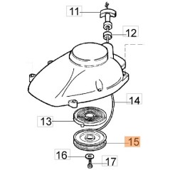 Puleggia tagliasiepe modelli HT27 HT26S HC260XP 58040019BR OLEOMAC | Newgardenstore.eu