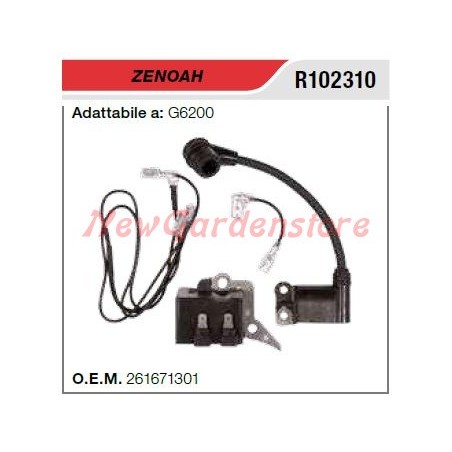 Ignition coil ZENOAH chainsaw G6200 R102310 | Newgardenstore.eu