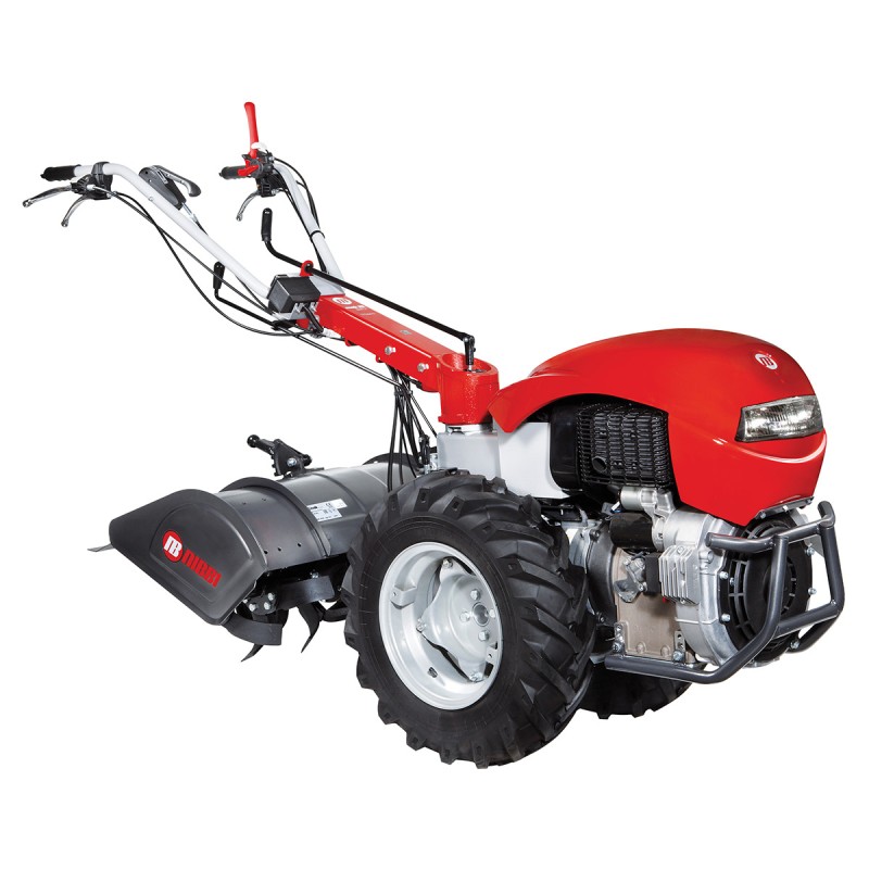 Tracteur à pied NIBBI MAK 18S avec moteur à essence Kohler 429cc, démarrage électrique à 5 vitesses