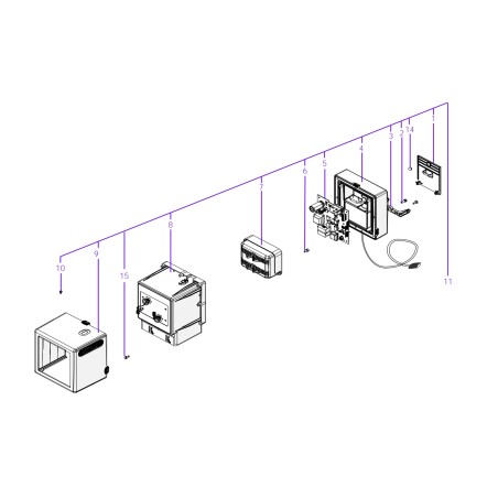 Boîtier émetteur blanc ORIGINAL AMBROGIO robot 4.36 - 4.0 BASIC | Newgardenstore.eu