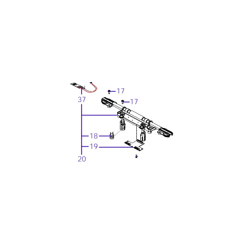 Vordere Sensorbaugruppe ORIGINAL AMBROGIO Roboter 4.36 - 4.0 Basic