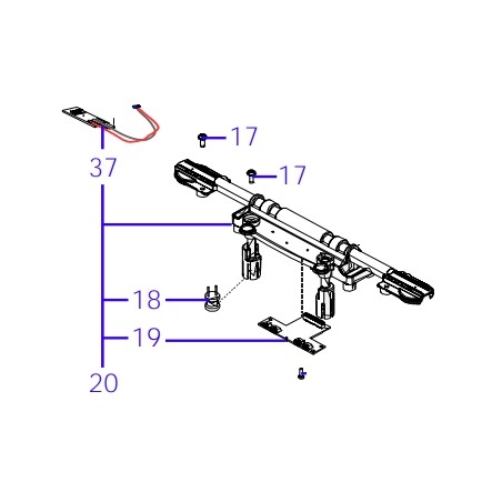 Ensemble capteur avant ORIGINAL robot AMBROGIO 4.36 - 4.0 Basic | Newgardenstore.eu