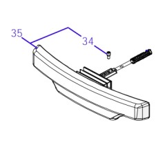 Stoßfänger-Baugruppe ORIGINAL AMBROGIO Roboter 4.36 - 4.0 Basic | Newgardenstore.eu