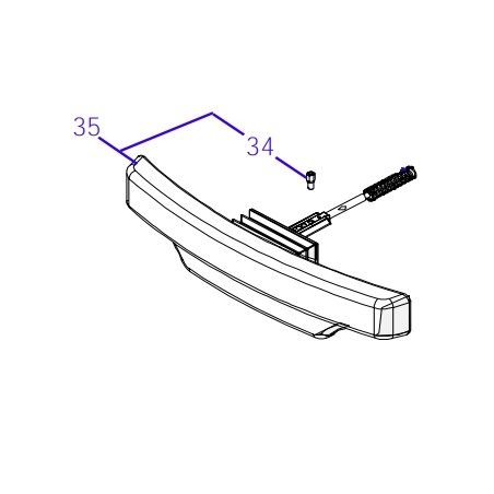 Stoßfänger-Baugruppe ORIGINAL AMBROGIO Roboter 4.36 - 4.0 Basic | Newgardenstore.eu