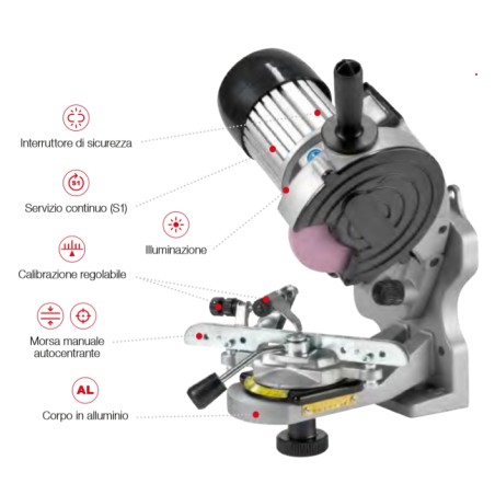 JOLLY EVO meuleuse d'établi électrique pour tous types de chaînes | Newgardenstore.eu