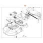 ORIGINAL WORX robot mower WR141E upper cover assembly