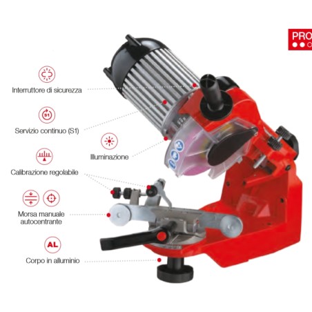 JOLLY STAR electric bench grinder for all chain types | Newgardenstore.eu