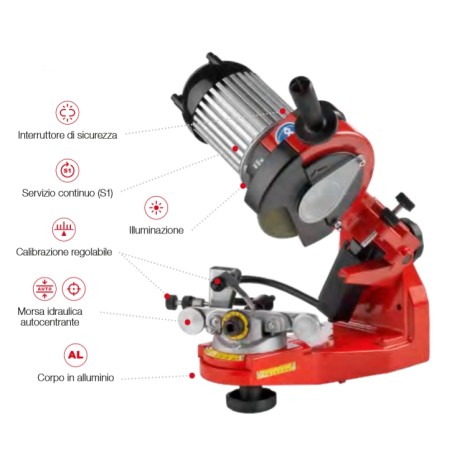 SUPER JOLLY electric bench grinder for all chain types | Newgardenstore.eu