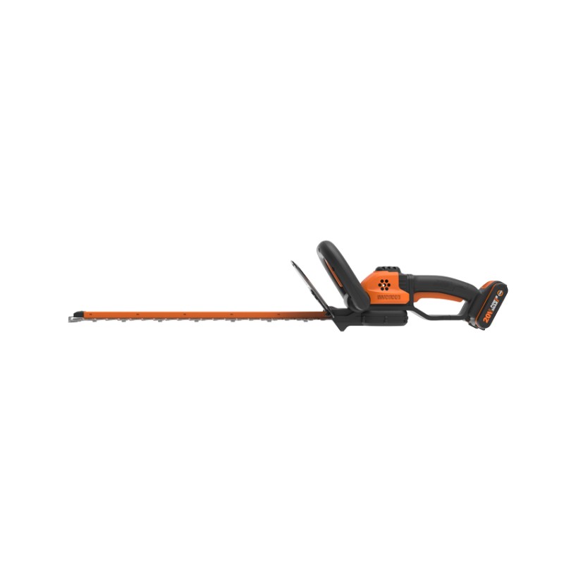 WORX WG264E cordless hedge trimmer with 2.0 Ah battery, 56 cm double blade
