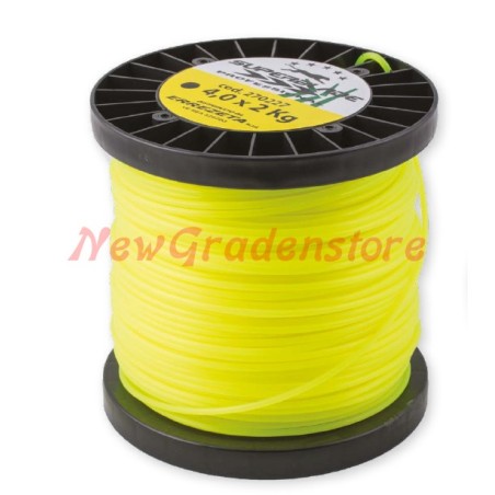 Débroussailleuse jaune bobine de fil 270211 diamètre rond 3.0 mm 10 kg | Newgardenstore.eu