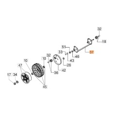 ORIGINAL OLEOMAC Hinterachse für Mähwerke G 44 PBC - G 44 TB - G 48 TB