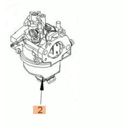 Carburador ORIGINAL para motor EMAK K805 G 53 PK COMFORT cortacésped | Newgardenstore.eu