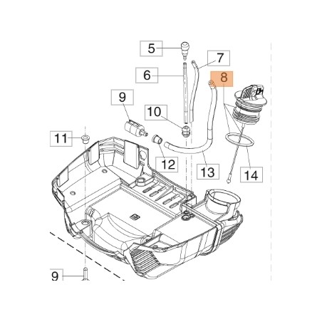 Bouchon de réservoir débroussailleuse modèles BC350S BC400S BC400T 61380100 OLEOMAC