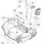 Tank cap brushcutter models BC350S BC400S BC400T 61380100 OLEOMAC