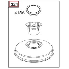 ORIGINAL BRIGGS & STRATTON 593933 protector del cárter de aceite del tractor de césped