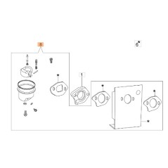 Kit reparación cortacésped modelos G44PK G44TK G48TK L66150211 OLEOMAC