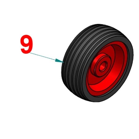 Rueda de 160 mm de diámetro trituradora trasera PERUZZO FOX | Newgardenstore.eu