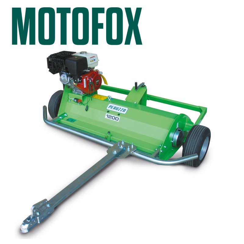 Segadora trasera PERUZZO MOTOFOX 1200-13HP motor Briggs 80 cuchillas