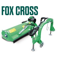 Rear-mounted mower PERUZZO FOX CROSS 1200 40 flails 3-point linkage | Newgardenstore.eu