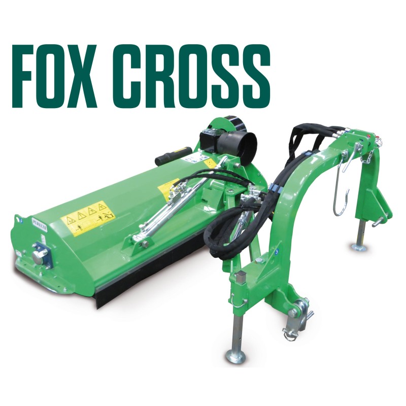 Segadora trasera PERUZZO FOX CROSS 1200 40 mayales enganche de 3 puntos