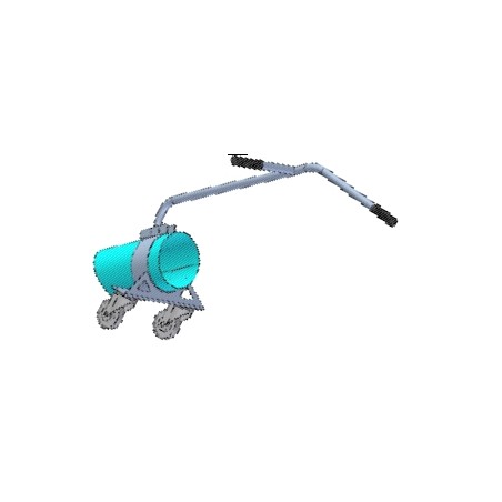 PERUZZO TURBO 400 varilla con pomos y manguera de aspiración | Newgardenstore.eu