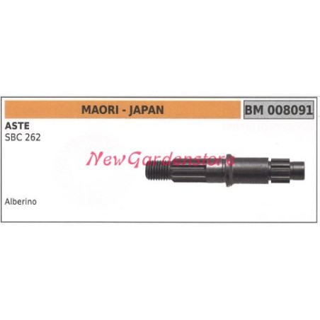 Shaft MAORI bevel gear pair brushcutter 008091 | Newgardenstore.eu