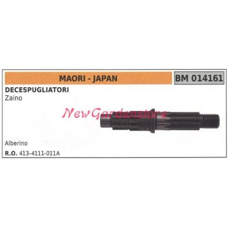 Shaft for MAORI brushcutter bevel gear pair 014161 | Newgardenstore.eu