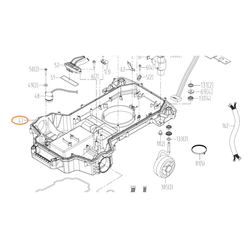 ORIGINAL WORX robot mower base WG798E - WG797E.1