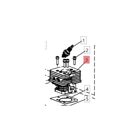 Cylindre de soufflerie modèles EBV260 CG0956 | Newgardenstore.eu