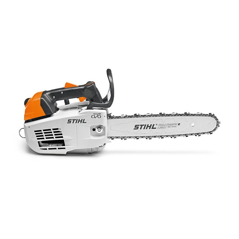 STIHL MS 201 TC-M 35,2 ccm Benzin-Motorsäge mit Kettenschiene und Schienendeckel