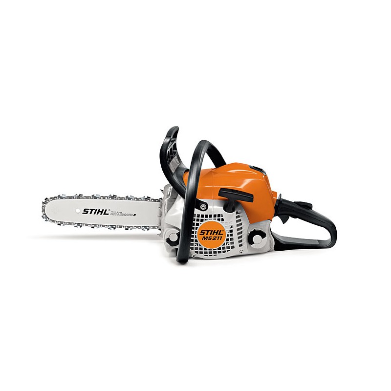 STIHL MS 211 Motosierra de gasolina de 35,2 cc con barra de cadena y funda de barra