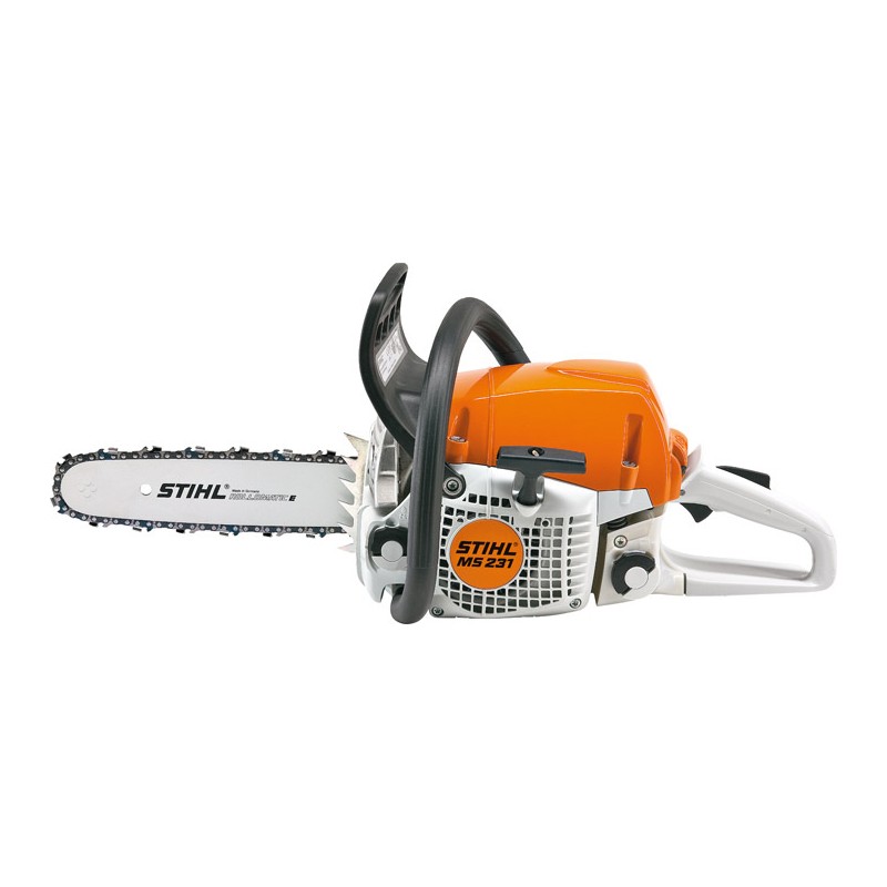 STIHL MS 231 42.6 cc petrol chainsaw with chain bar and bar cover