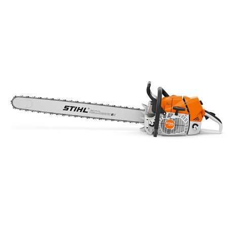 STIHL MS 881 121.6 cc petrol chainsaw with chain bar and bar cover