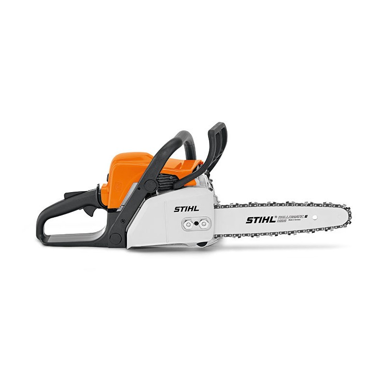 Motosierra profesional STIHL MS180 31,8 cc con barra de cadena y funda de barra